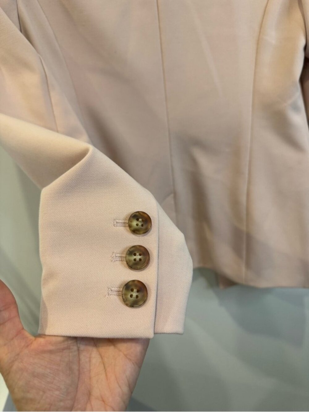 Halogen Blush Pink Tailored Blazer Size S Workwear Office Chic 0811 - Picture 7 of 8